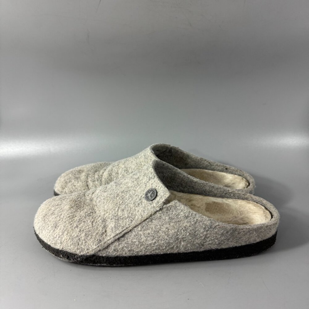 Birkenstock Zermatt Shearling Wool Felt, Light Gray, Size 39 - Picture 7 of 15